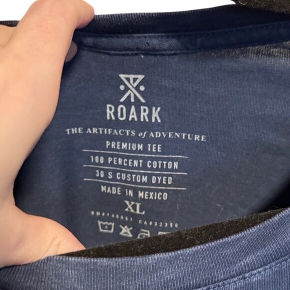 NWT- Roark- Blue Artifacts Of Adventure Premium Tee Graphic Men's Shirt, XL - Picture 4 of 8